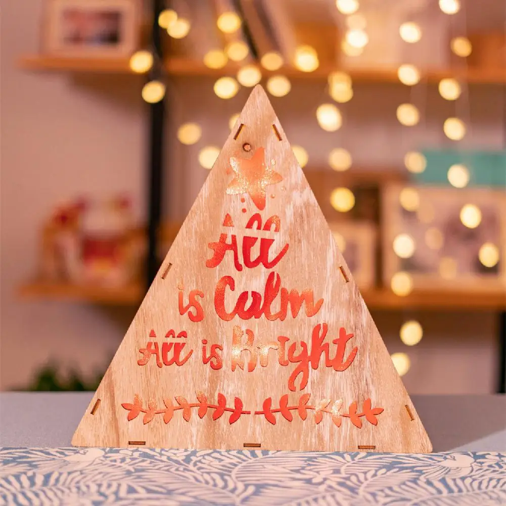 GloryStar Рождественский светодиодный светильник дерево раковина звезды