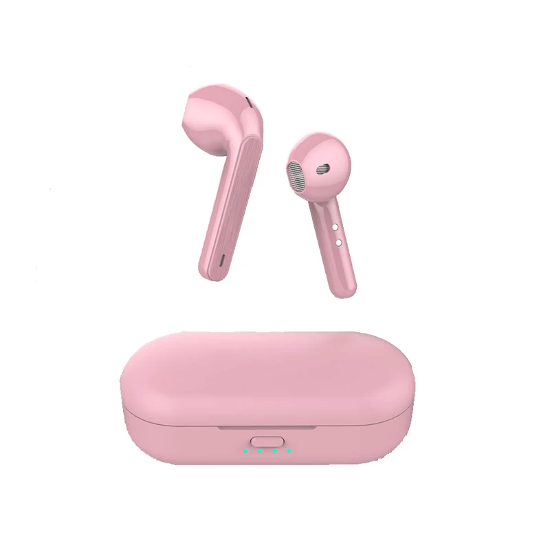 Новые наушники Bluetooth TWS гарнитура игровые черные/розовые/красные/синие
