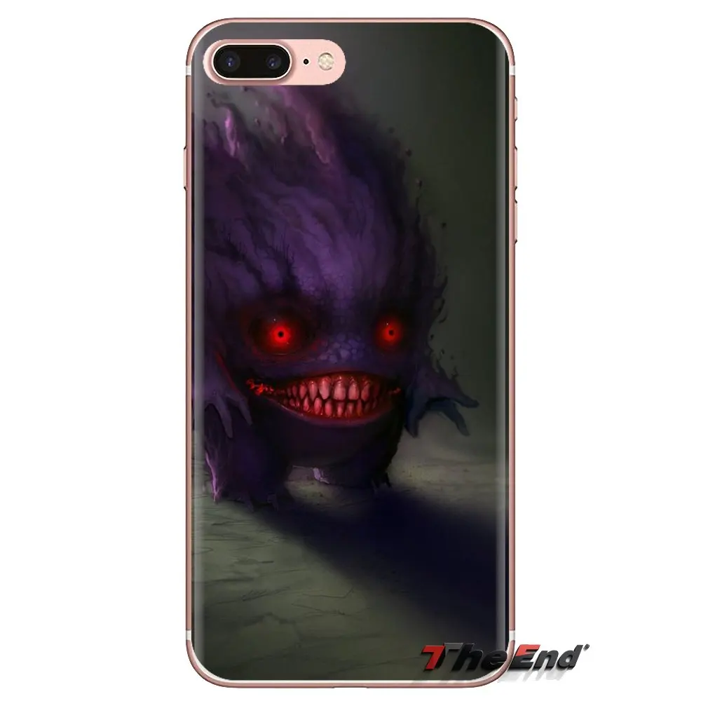 Spooky Splattery Gengar Poster For Huawei G7 G8 P7 P8 P9 Lite Honor 4C 5X 5C 6X Mate 7 8 9 Y3 Y5 Y6 II 2 Pro 2017 Phone Bag Case |