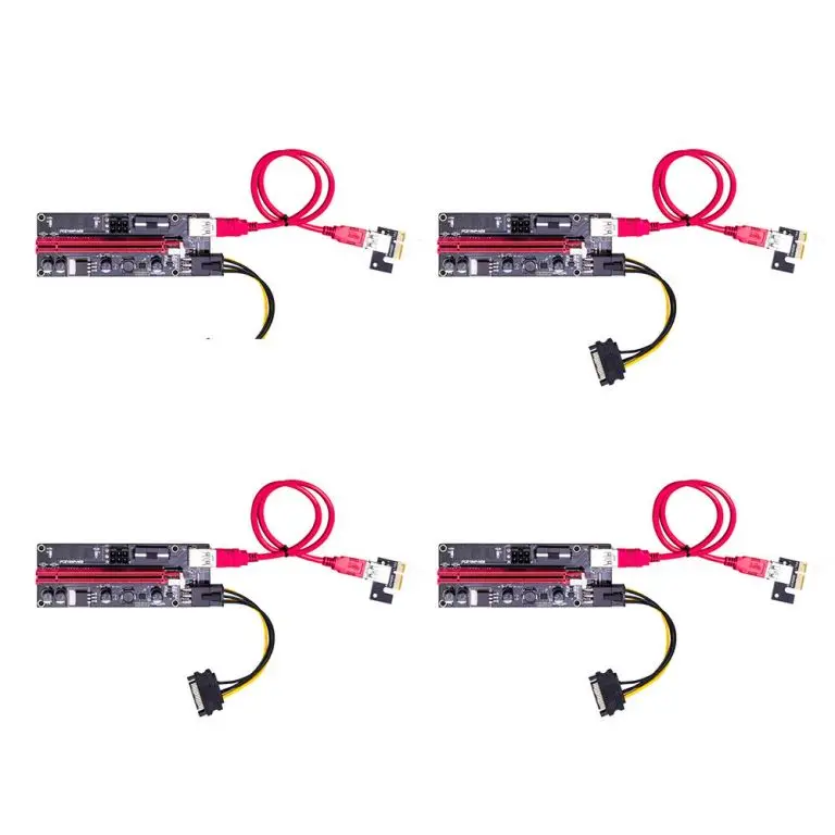 4 компл./лот VER009S USB 3 0 PCI E VER 009S Экспресс 1X 4x 8x 16x удлинитель адаптер SATA 15pin до 6 pin
