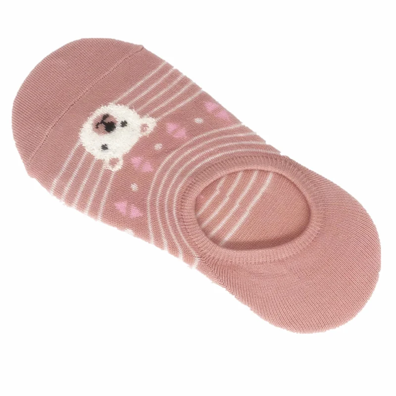 Pink Bear Милые девушки забавные мультипликационные животные хвост Медвежонок собака, кошка, кролик Носки щенок котенок кошка кролик Копилка ботильоны Носки новинка подарок - Цвет: Pink Bear