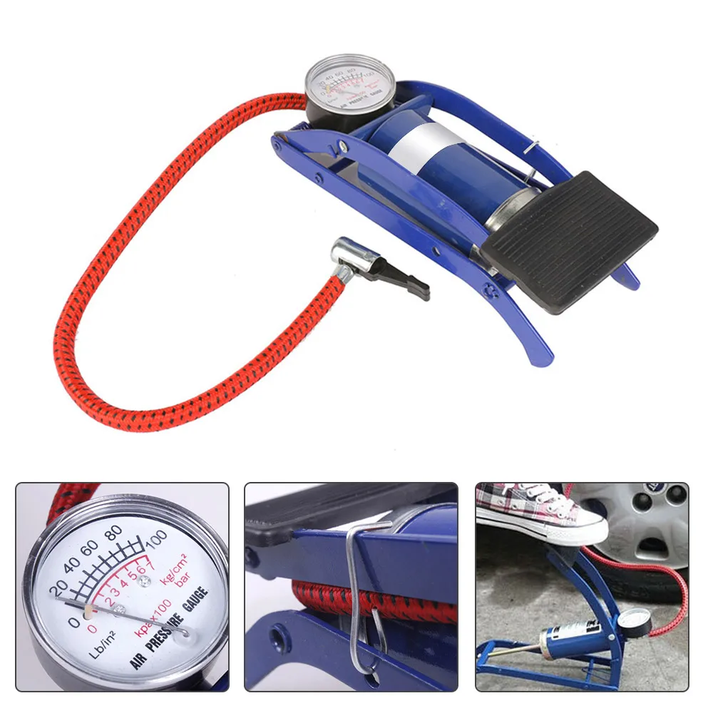 Насос воздушный Педальный насос высокого давления для автомобиля Универсальный