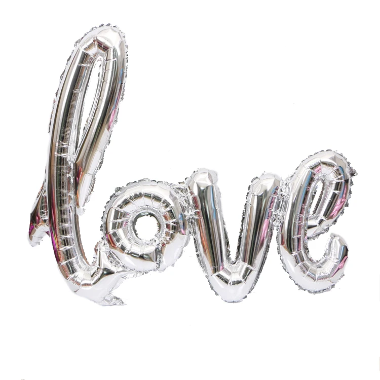 

108cm Ligatures LOVE Letter large size Foil Balloon Anniversary Wedding Valentines Day Party Decoration Photo Props Supplies