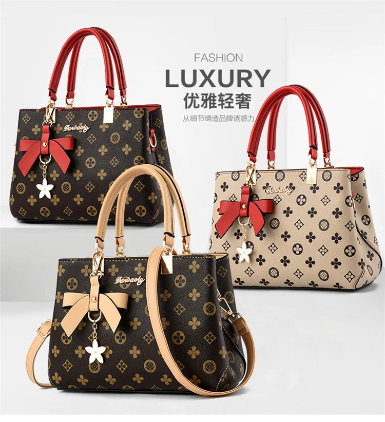 

11 Inch Flower Printed Pu Messenger Bag,Brand Design Tote Bags,Women Large Capacity Travel Bag,Single Shoulder Bag