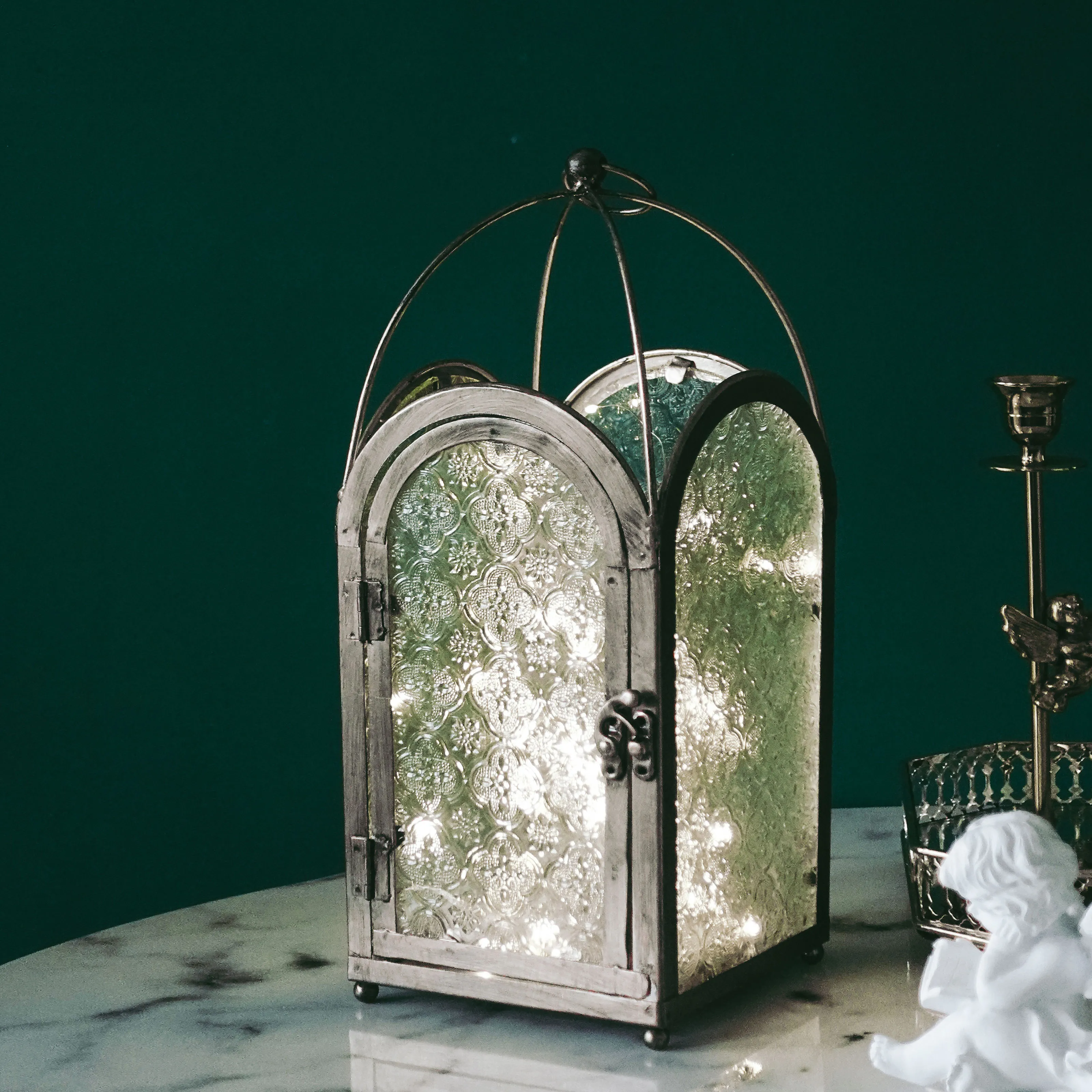 

Подсвечник из кованого железа, в стиле ретро, EF60ZT