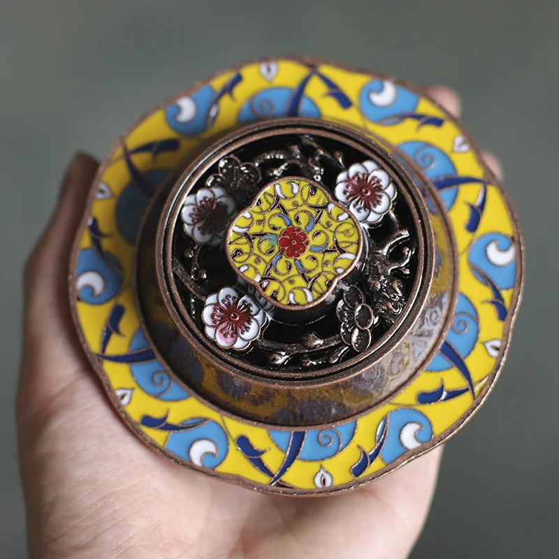 Металлическая горелка для благовоний в виде лотоса дом креативный держатель