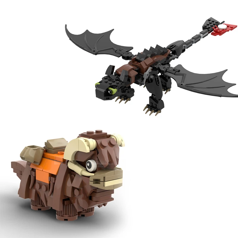 

MOC-56873 Cow Model Bull Animal Beast Building Blocks High-Tech Bricks Model DIY Assembly Toys For Kids Children Birthday Gifts