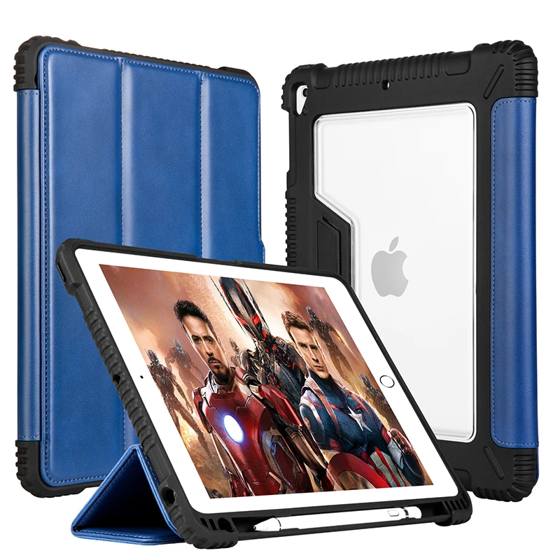 Чехол для iPad Pro 9,7 '' с держателем карандаша PU Кожаные чехлы для Xiaomi iPad Air1 Air2 чехол