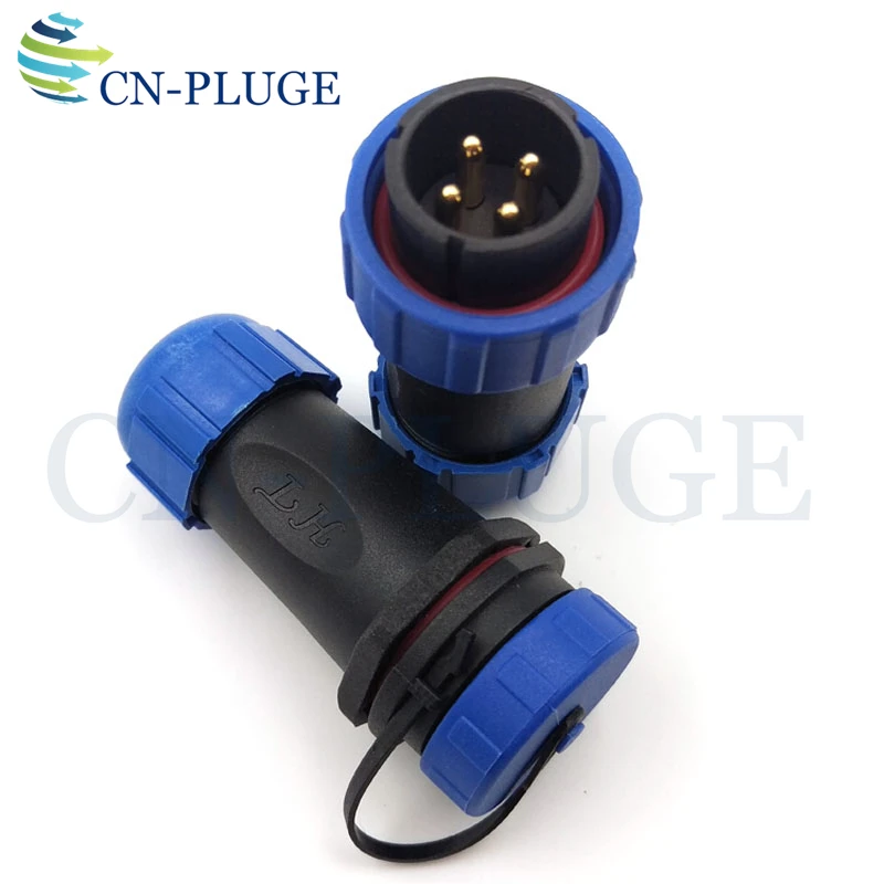 SP2110/P SP2111/S IP68 Водонепроницаемый 4 контактный авиационный разъем штепсельная