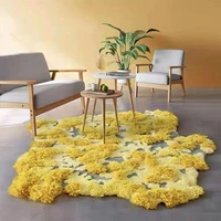 handmade carpet living room bedroom wool moss forest wool blended carpet tea table bedside