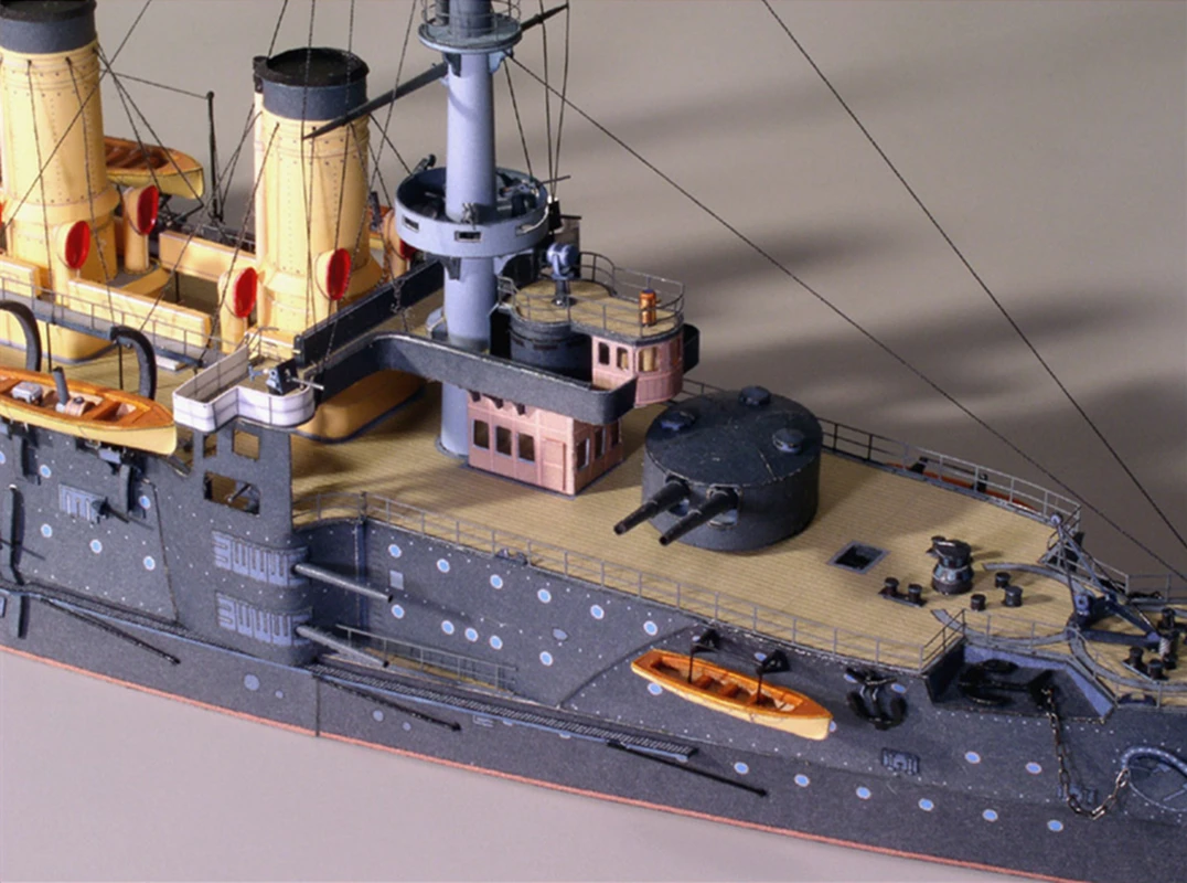 3D Oslabya Battleship Бумажная модель сделай сам 1:250 российский флот ручной работы военный