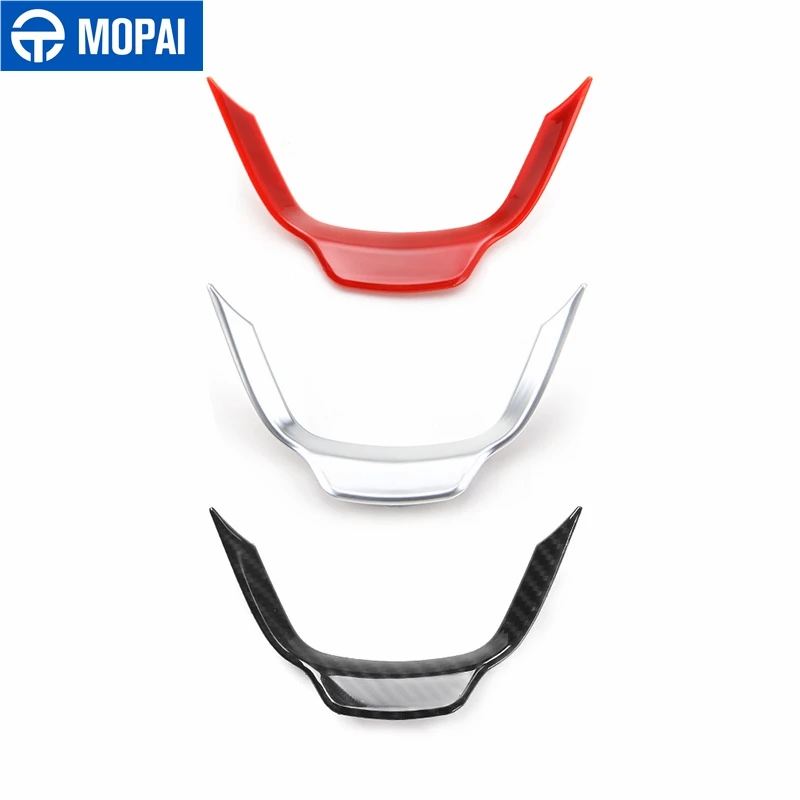 

MOPAI Car Steering Wheel Decoration Trim Stickers for Jeep Cherokee for Grand Cherokee 2014+ Car Interior Accessories Styling