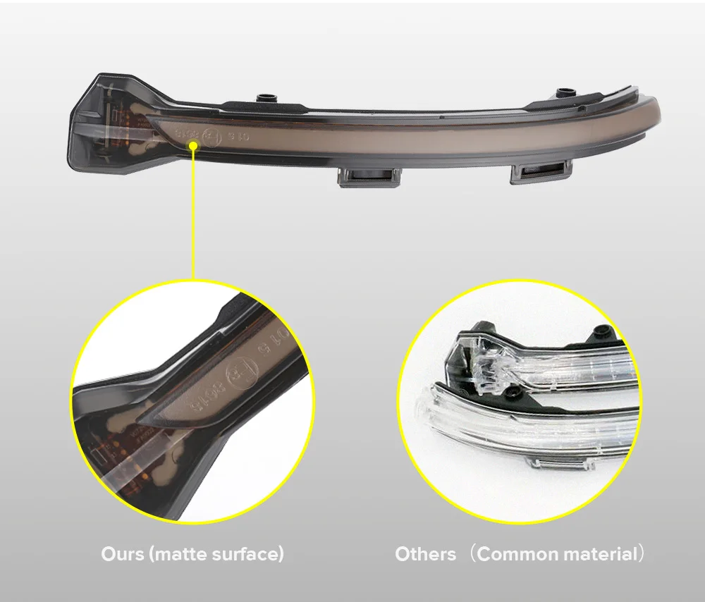 Динамический светодиодный поворотник светильник EMARK Копченый зеркала