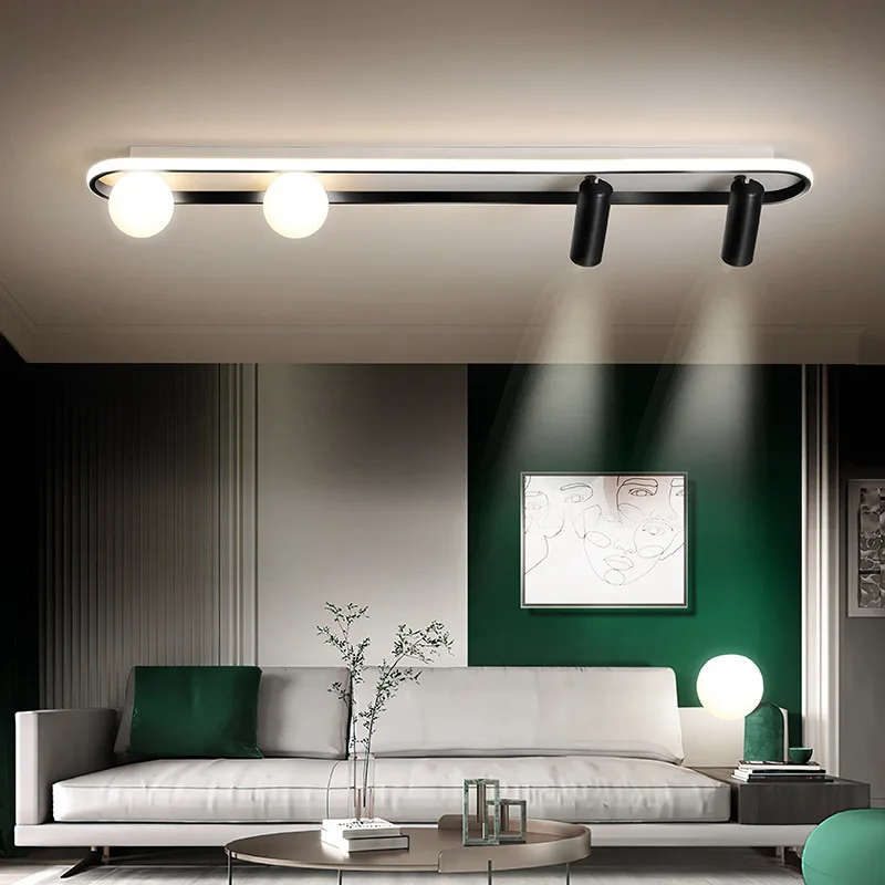 

Modern LED Ceiling Lights For Living Room Bedroom Study Room Corridor White black color surface mounted Ceiling Lamp