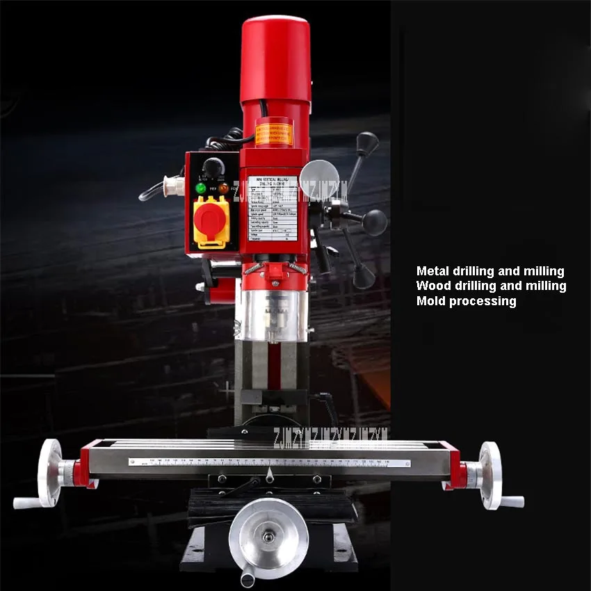 

XD9512 High Precision Drilling And Milling Machine Multi-functional Milling Machine Household Small Bench Drill 220V 750W MT#3