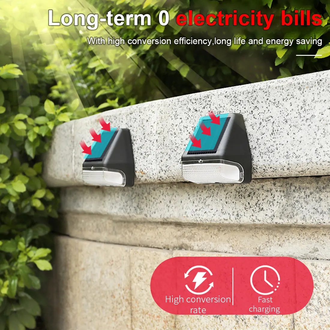 

LED solar Lights outdoor Waterproof garden light Led Solar Stair Fence Lamp decoration for Patio Stairs Garden Yard 2021 New