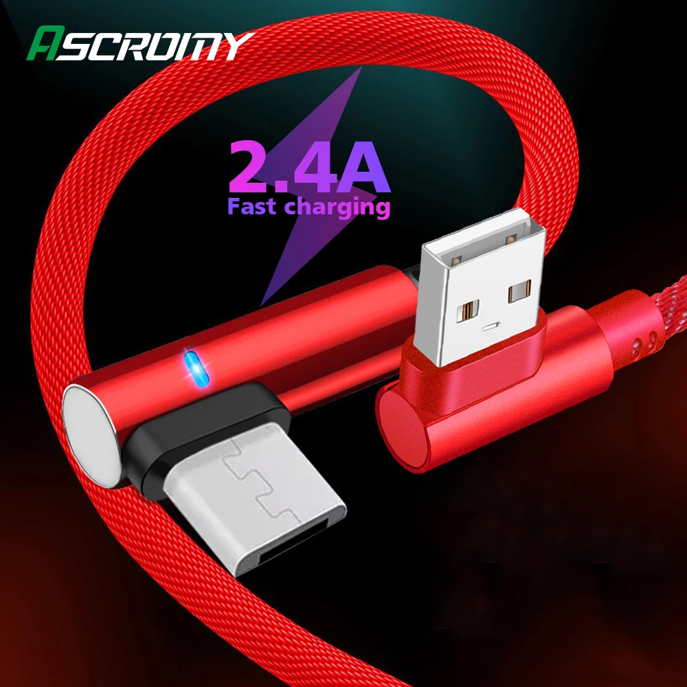 Micro USB Cable 2.4A Nylon Fast Charge Data for Samsung Xiaomi Redmi LG Tablet Android Mobile Phone Charging Cord | Мобильные