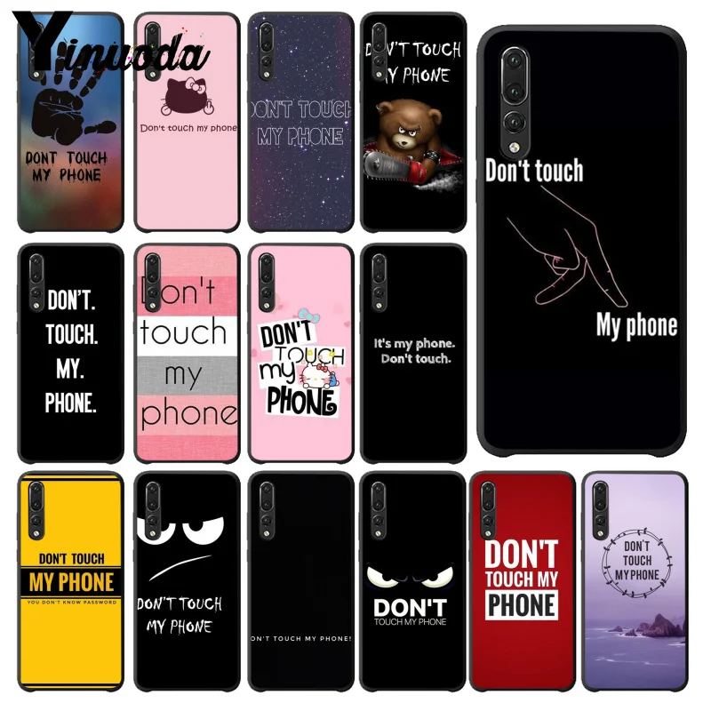 Чехол для телефона Yinuoda Do Not Touch My Phone Coque чехол Huawei P20 Pro P10 Plus P9 Mate 10 Lite чехлы