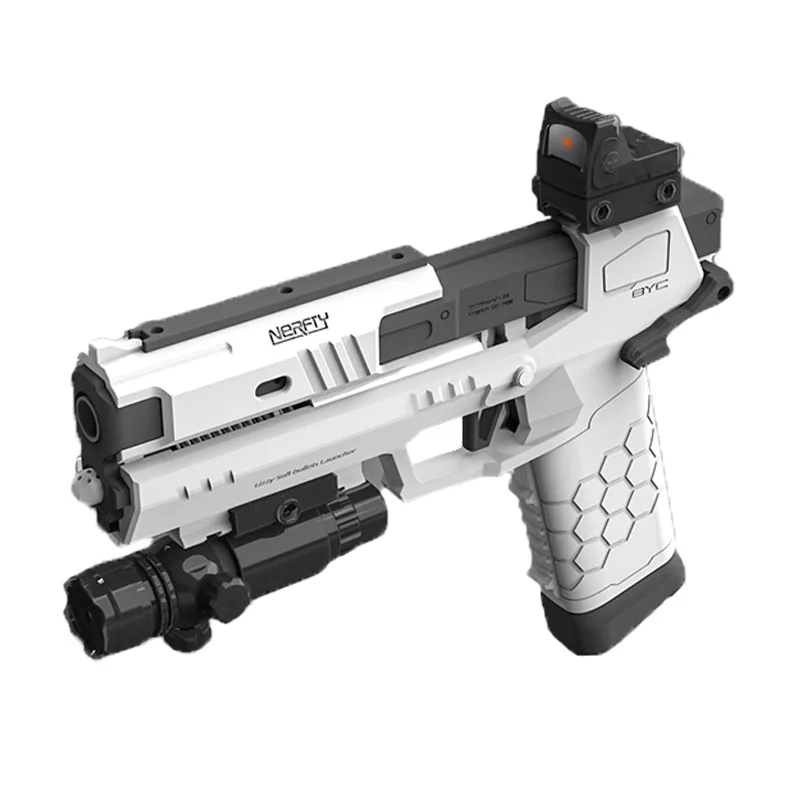 

2021 Csnoobs Soft Bullet Darts Toy Gun Gecko Launcher Outdoor Game Airsoft Rifle Air Pistol Pneumatic Gun for Boys Chrismas Gift