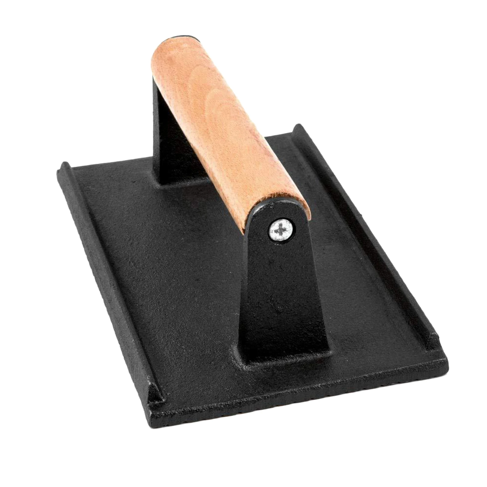 Чугунный пресс для гриля с деревянной ручкой стейка бекона кальмара сыра барбекю