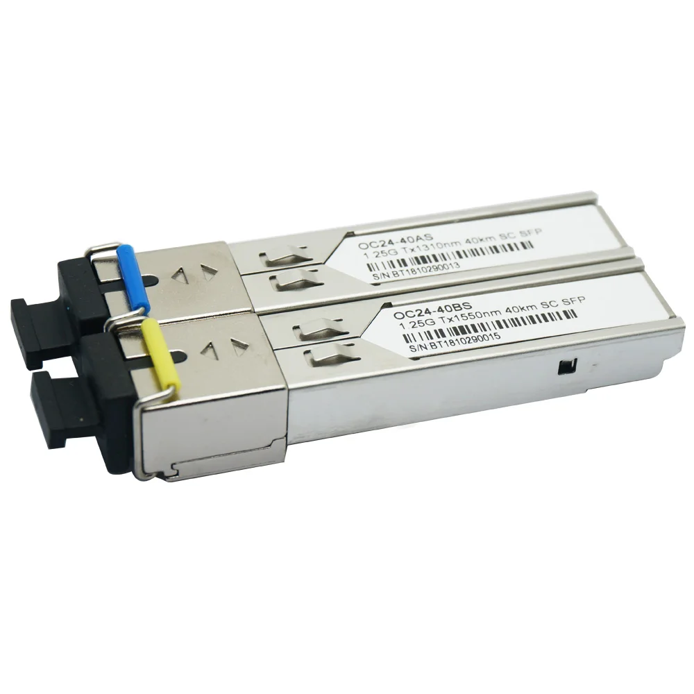 40 км 1 25G BiDi/WDM SFP модуль нм/Нм SC/LC совместимый волоконно-оптический трансивер