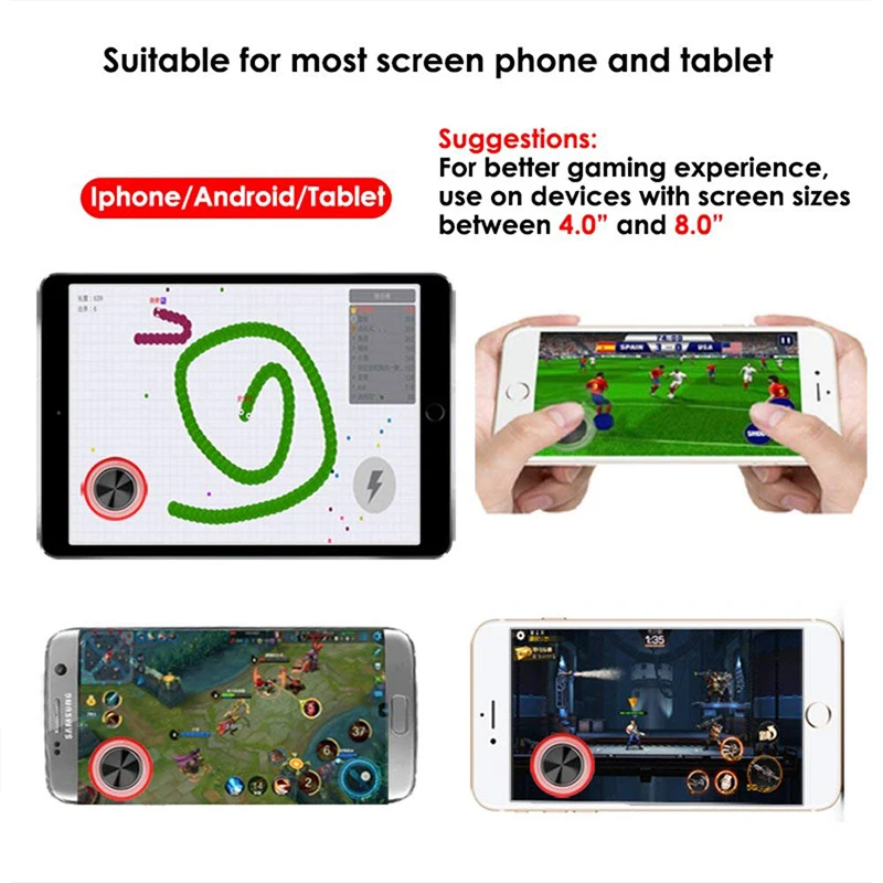 Mobile Phone Game Joystick Rocker Touch-Sn Joypad Controller Joysticks for iPad iPhone Android Tablet 1 Pai | Электроника