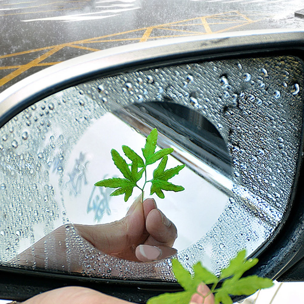 2 шт. противотуманная пленка на окно автомобильного зеркала заднего вида