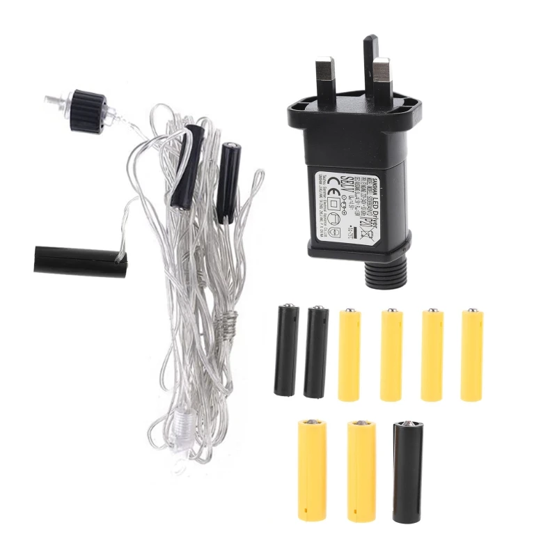 

AA + 2AAA Battery Eliminator Power Supply Adapter Replace LR6 AA LR03 AAA Battery for Christmas LED Light Walkie Talkie