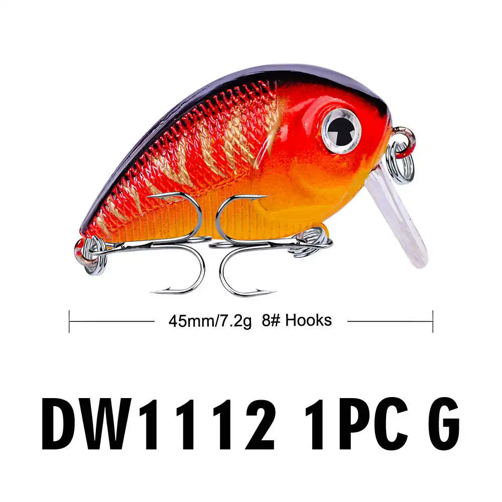 

45mm 7.2g Wobler Na Ryby Popper Lures Fishing Minnow Lure For River And The Sea Fish Luya Bait Plastic Wobblers Top Water Lure