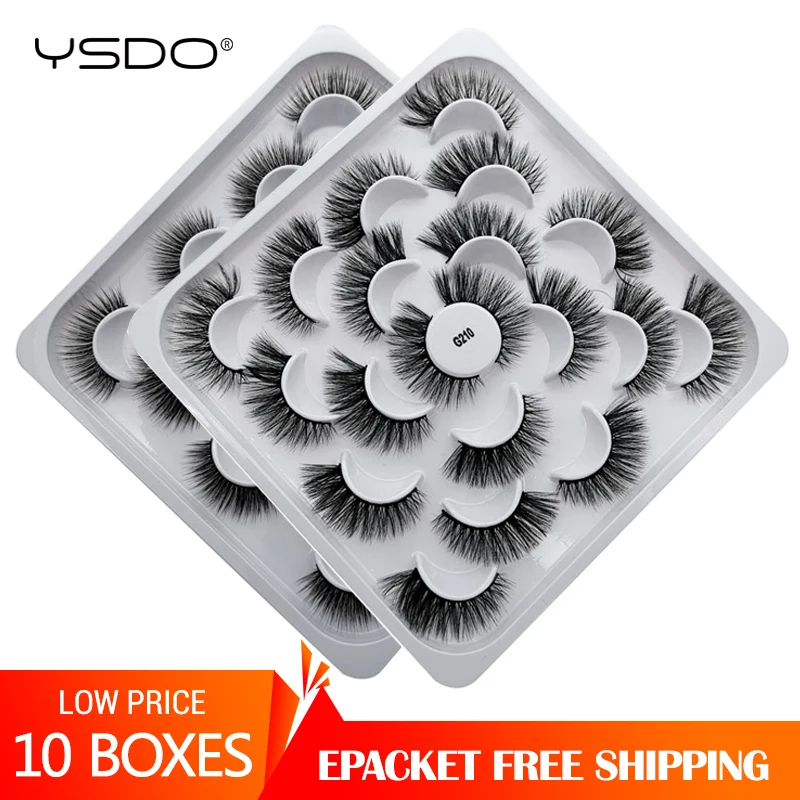 YSDO ресницы оптом 100 пар 3d норковые ресницы драматические накладные ресницы полная полоса ресницы maquillaje натуральные норковые ресницы