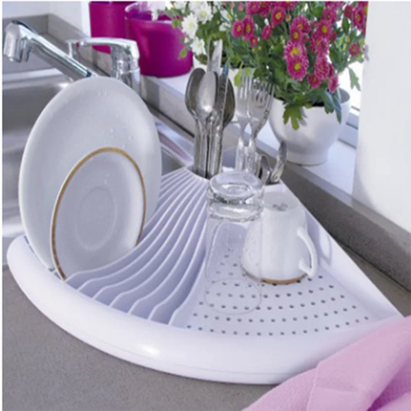 Складная Кухня посуды корзина для сушки слив держатель губки ванной Органайзер