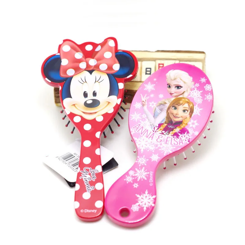 Дисней Принцесса замороженная щетка для волос brosse cheveux Kids нежная Антистатическая щетка кудрявый клубок Русалка щетина ручка Клубок Расческа