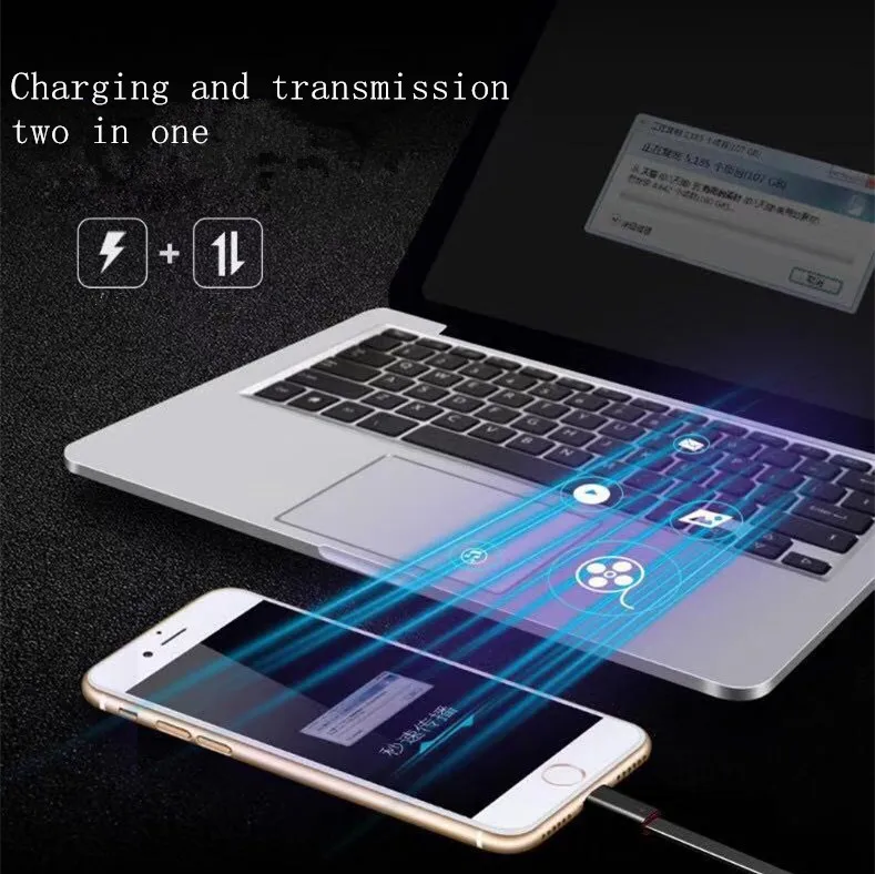 Креативный ремонт, линии передачи данных, повторно используемый usb-кабель для iPhone/Micro USB/type C, быстрое зарядное устройство, многоразовый usb-кабель 1,5 мм