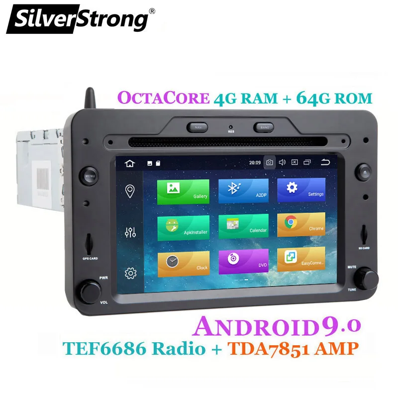 SilverStrong Android9.0 автомобильный DVD для Alfa Romeo 159 Spider Brera автомобильное радио GPS с опцией