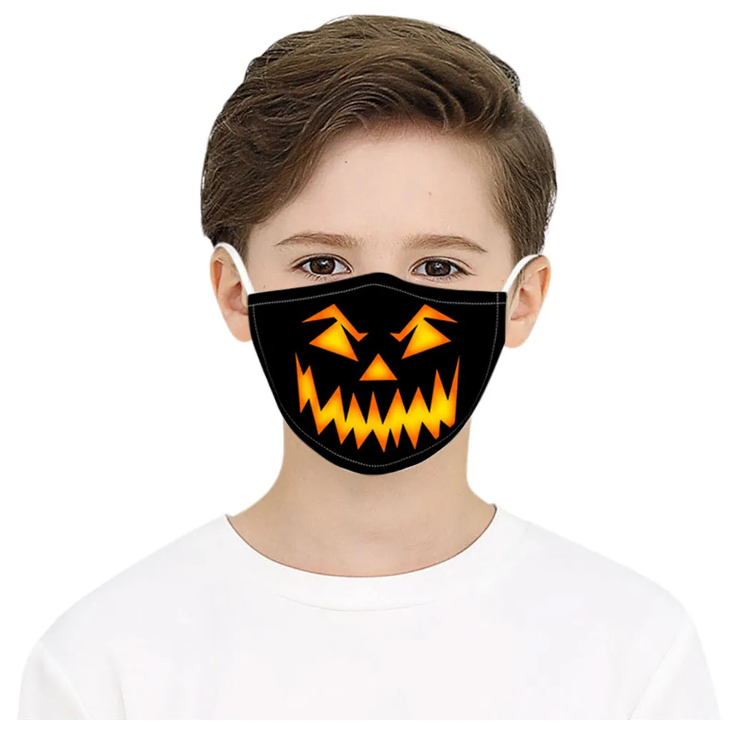 Children Halloween Print Face Masks Dustproof Windproof Washable Warm Fashion Mascarilla Mask Cover | Спорт и развлечения