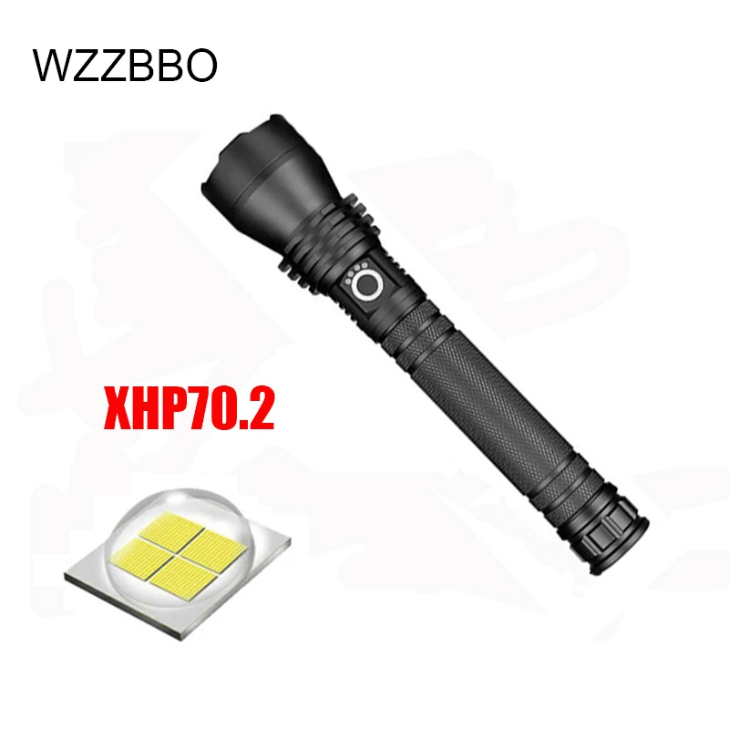Самый мощный светодиодный фонарик XHP70.2 тактический фонарь с Usb зумом