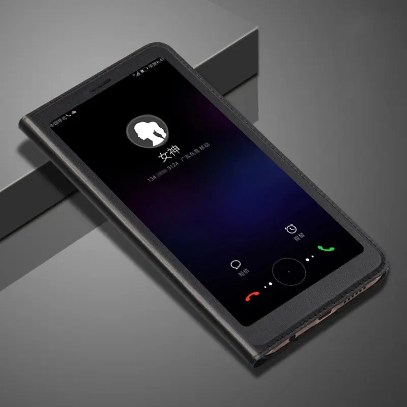 Чехол с окошком для Huawei P умная фотография Женский флип чехол чехлы телефона