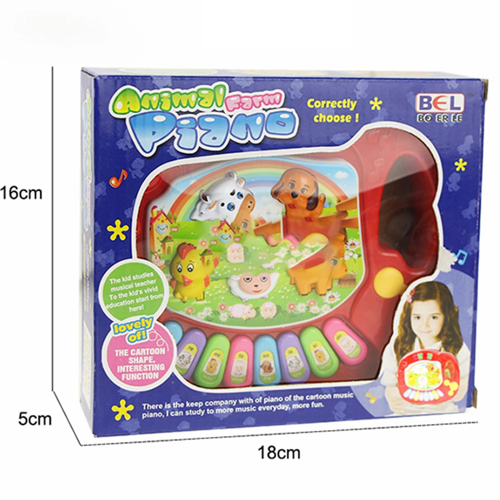 Лидер продаж! Музыкальный инструмент игрушка для детей животное ферма пианино