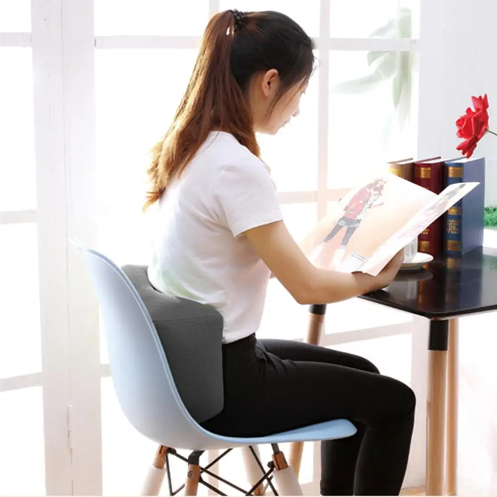 Подушка для поддержки поясницы дышащая сетка эргономичный дизайн низкой боли в