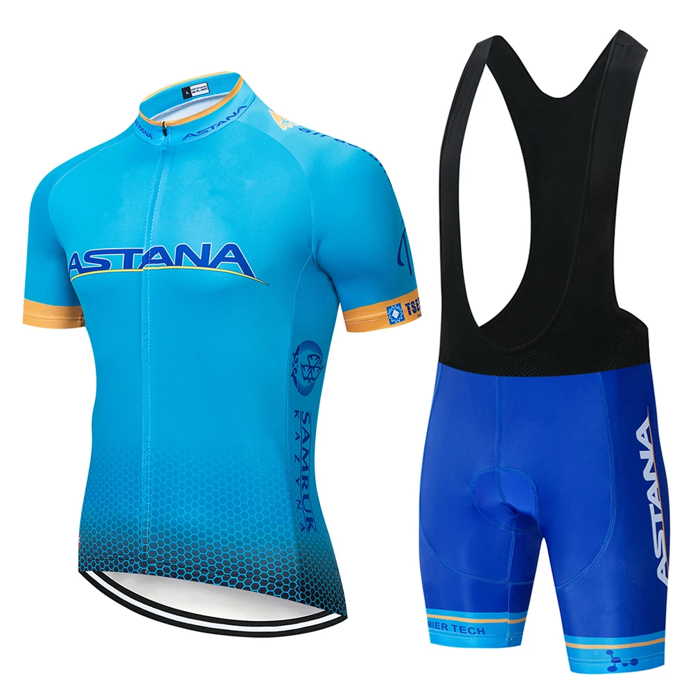 

2021 new team cycling suit with strap short sleeve suit for men and women team version coloured mountain bike cycling suit 1