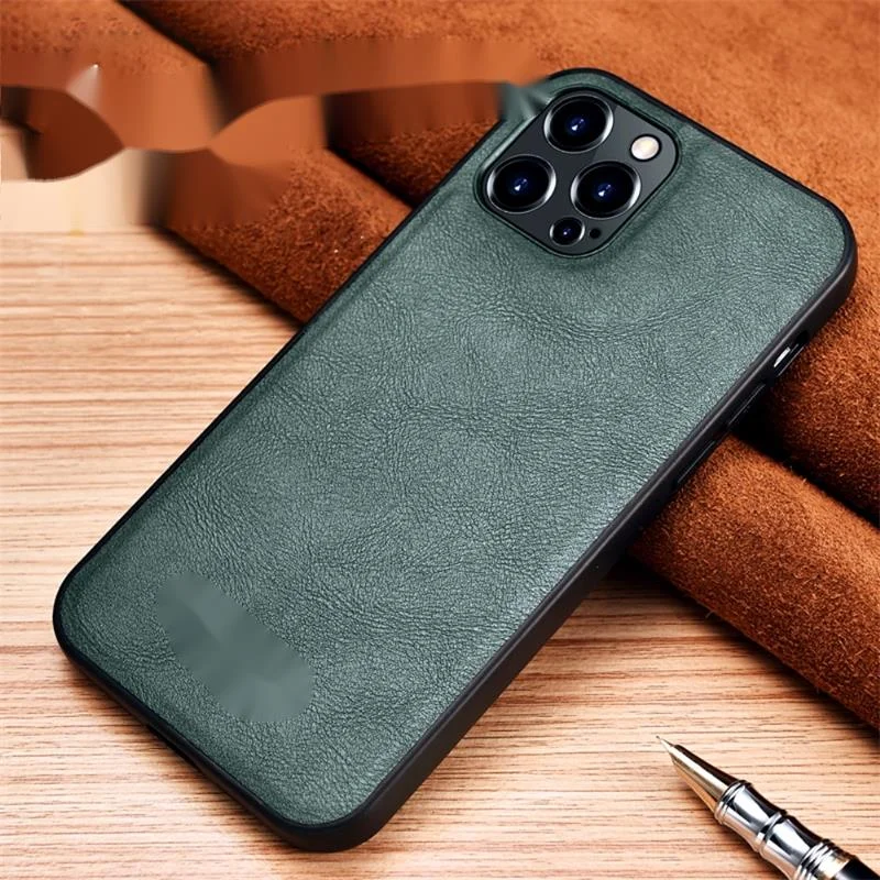 

Роскошный Винтажный чехол из воловьей кожи для телефона iPhone 12 11 Pro Max, ультратонкий кожаный удобный чехол для iPhone 6 7 8 Plus X XR XS Max