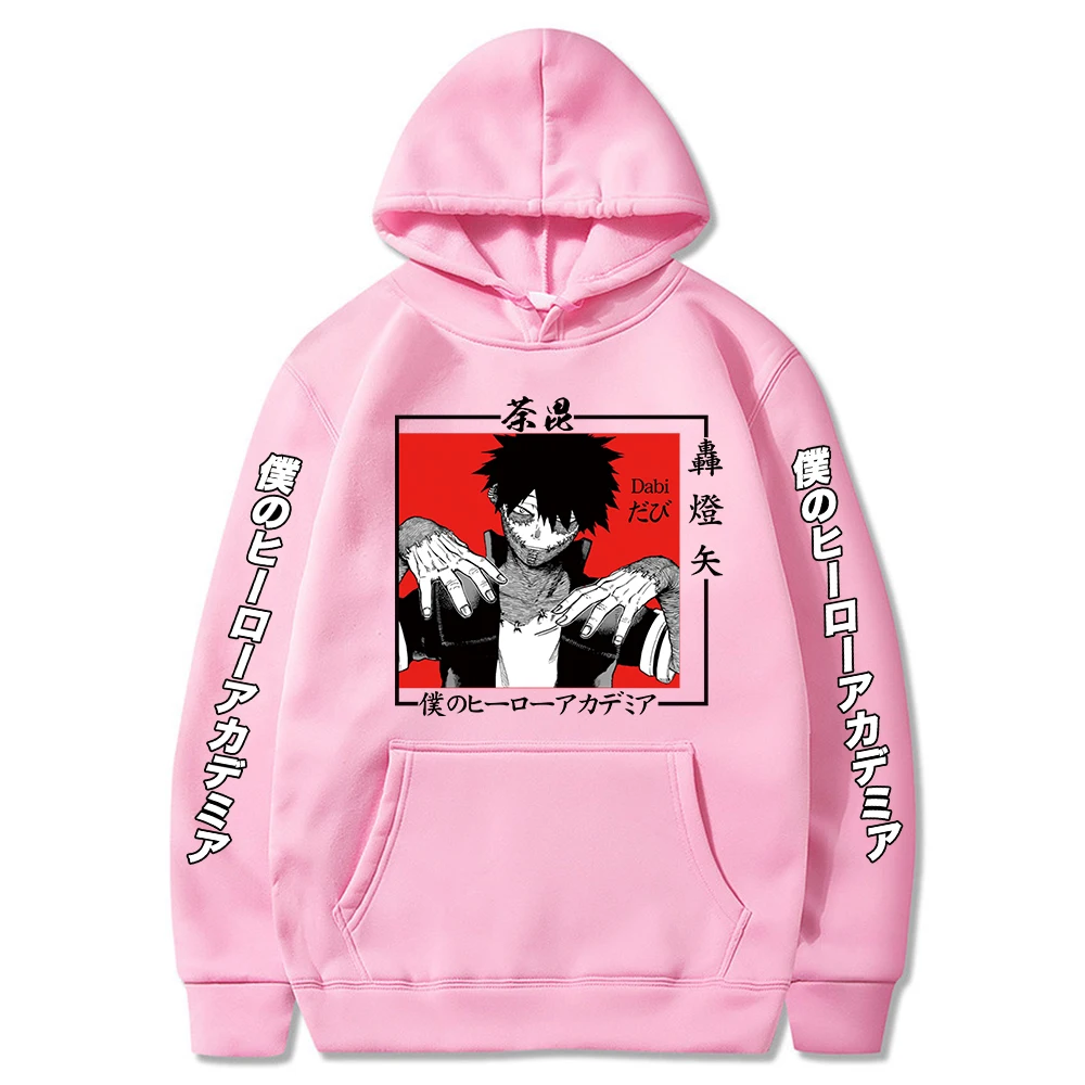 Толстовка с капюшоном моя геройская академия пуловер принтом из аниме свитшоты в