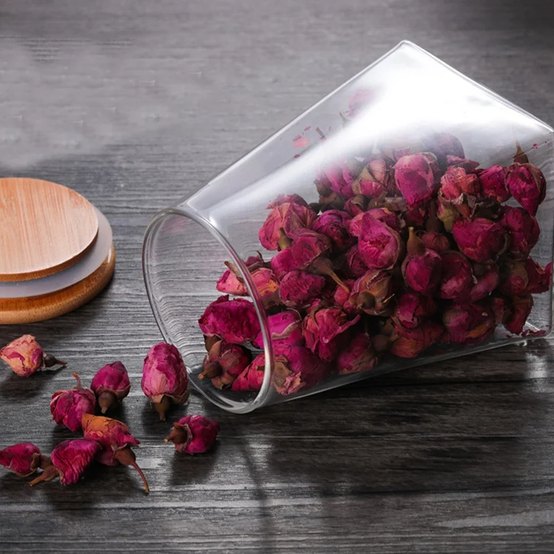 Квадратный резервуар большой Ёмкость квадратный Стекло Jar Контейнер для