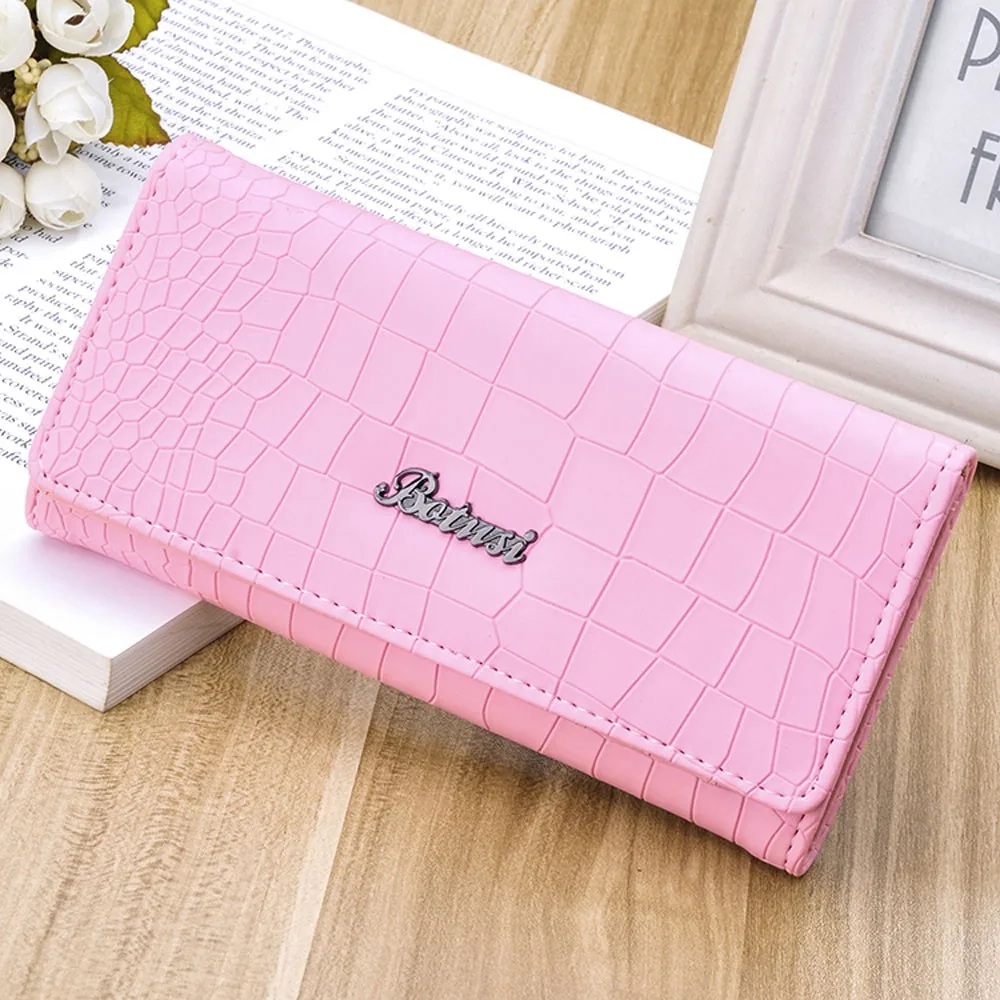 Aelicy, женские кошельки, длинные, с каменным узором, с застежкой, из искусственной кожи, кошелек, Женский кошелек, клатч, для денег, Женский кошелек, портмоне