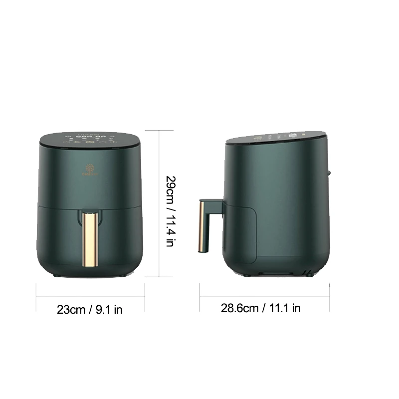 Умная воздушная фритюрница LIVEN для приготовления пищи без масла 1400 Вт мощность 2 5