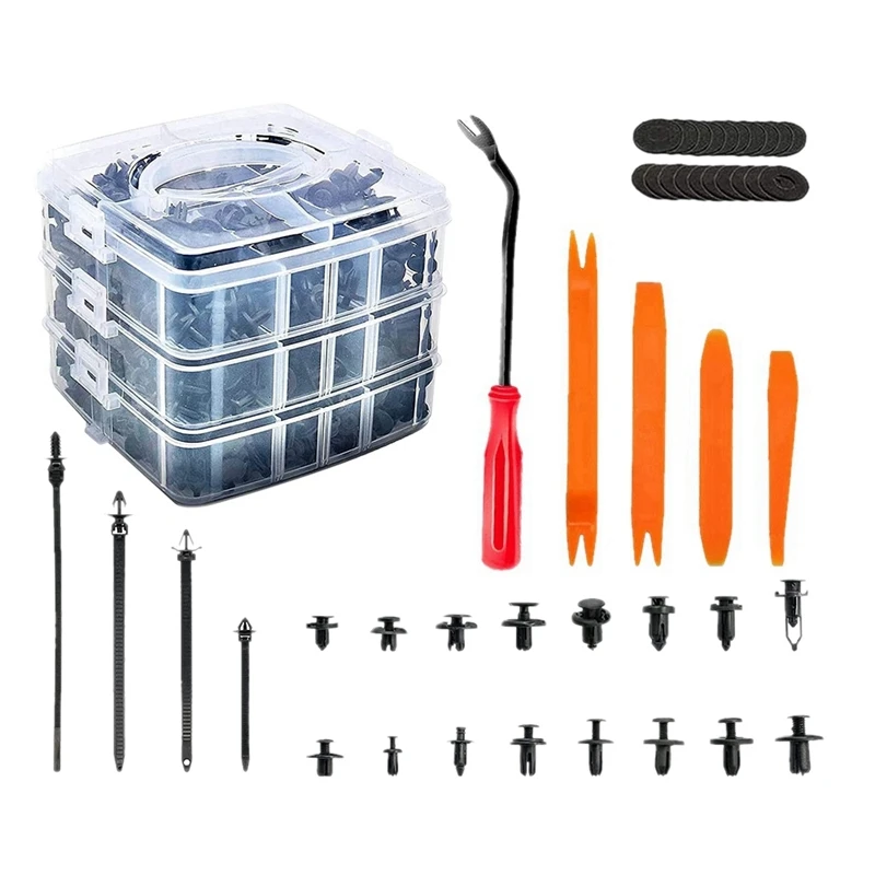 725 шт. зажим для фиксации Кузова бампера автомобиля заклепка дверной панели