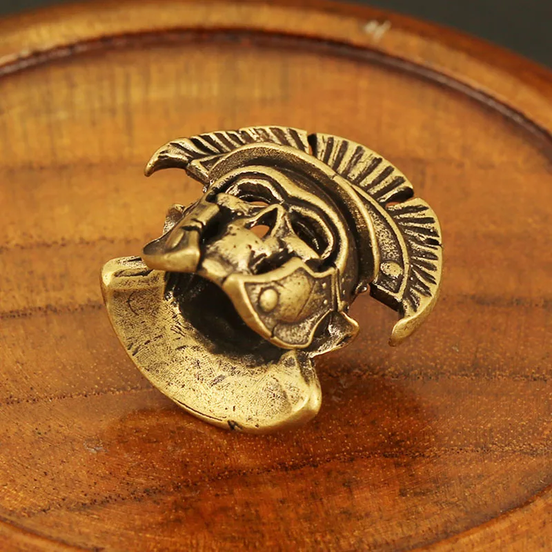 Латунный брелок подвеска в виде черепа лица стиле панк|Брелоки| |