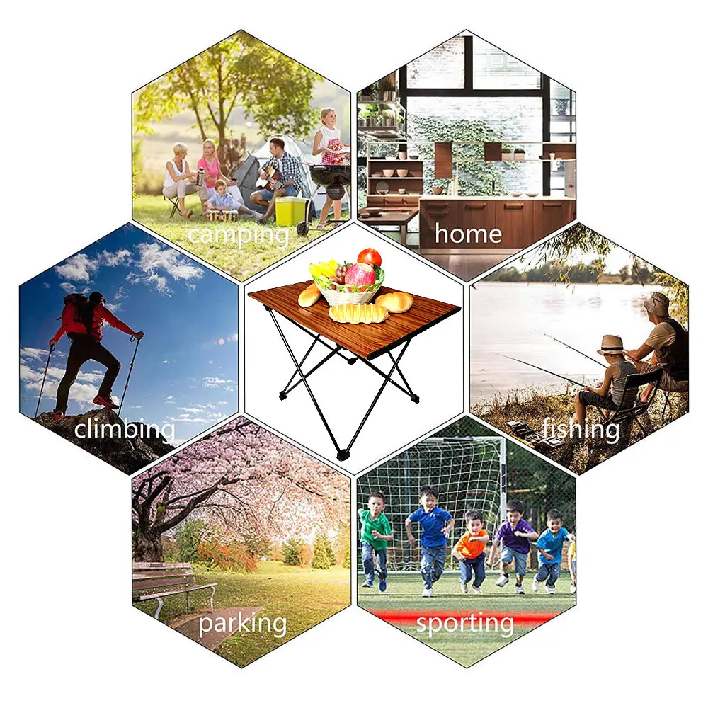 Складной стол из алюминиевого сплава для пляжа открытая площадка кемпинга