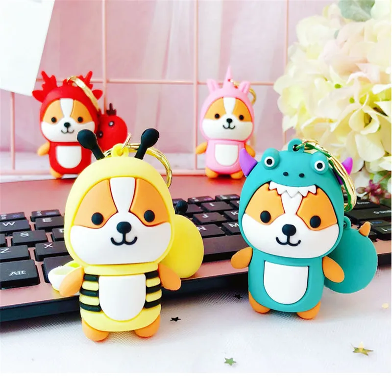 

Cartoon Cute Keychains Women Girls Squirrel Charm Bags key chain Accessories Pendant Car New Keyring 2020 Jewelry Gifts