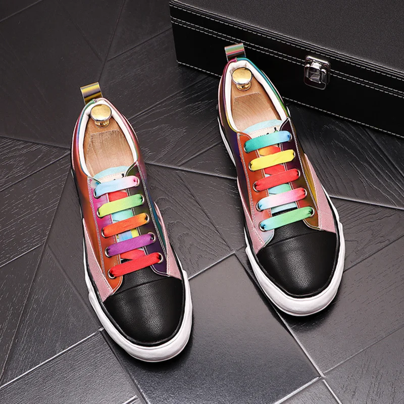 

Дизайнерская Яркая модная мужская обувь на шнуровке в британском стиле для отдыха на весну и осень